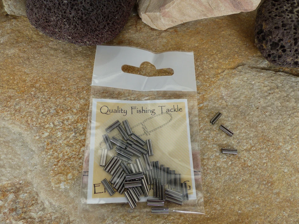 DOPPEL KLEMMHÜLSEN 0,70 MM  QUETSCHHÜLSEN  STAHLVORFÄCHER PACKUNG MIT 50 STÜCK - Bild 1 von 1