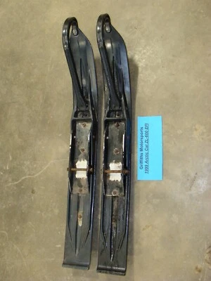 1999 ARCTIC CAT ZL600 zr z EFI oem plastic skic loops DUAL carbides set runners - Image 1 of 4