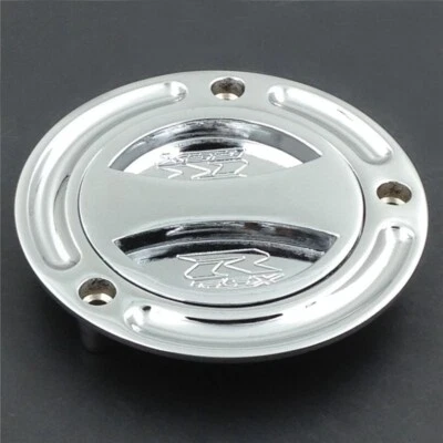 Tapas de combustible plateadas sin llave para Suzuki GSXR600/750/1000/1300 SV650/1000 V-Storm 650 Foto 1 de 4