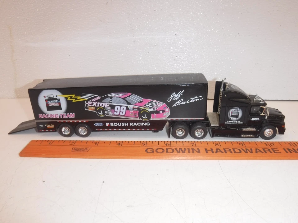Camión semirremolque vintage Race Champions NASCAR 1993 Roush Racing #99. L.E Foto 1 de 4