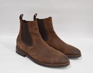 Thursday Boot Company Duke Chelsea Chocolate Suede Boots Men’s Size 14 - Picture 1 of 21
