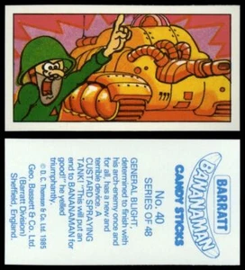 Barratt Bananaman #40 Basset Candy 1985 Card - Picture 1 of 1