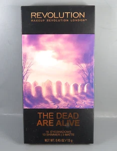REVOLUTION LONDON 16 Eye Shadow Palette THE DEAD ARE ALIVE Halloween/Horror Fans - Picture 1 of 5