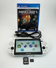 Sony PS Vita Glacier blanc PCH 2000 ZA22 avec carte mémoire 8 Go logiciel fonctionne