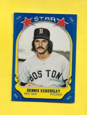 1981 Fleer Star Stickers Dennis Eckersley #34 Boston Red Sox NEAR MINT FREE SHIP - Image 1 of 2
