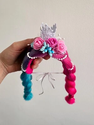 Wig for cat, Cat accessories, mermaid stile, silver Crown for cat, Wreath - Image 1 of 4