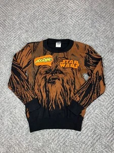 Star Wars Chewbacca Wookie Sweater Youth Size Small Brown Pullover NOS - Picture 1 of 12