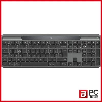 Logitech K980 Slim Solar+ Wireless Keyboard, Graphite - image 1 of 4