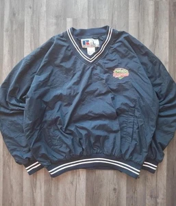 Vintage Russell Athletic World Series 2001 Pullover Jacket L Navy - Picture 1 of 10