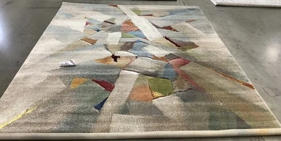 GREY / MULTI 8'-0" x 10'-0" Back Stain Rug, Reduced Price 1172681944 PRL6937B-8 - Image 1 of 4