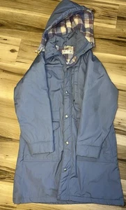 L.L. Abrigo Bean Para Mujer Medio Azul Poliéster De Colección Hecho en EE. UU. Forrado de Lana 4528 B - Imagen 1 de 7