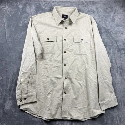 Camisa estoica para hombre XXL beige manga larga abotonada bolsillos exteriores informal Foto 1 de 4