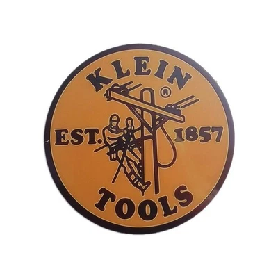 Letrero Klein Tools 12" Sign est 1857 naranja negro logotipo metal garaje taller repositorio  Foto 1 de 2