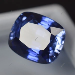 Piedra preciosa suelta CERTIFICADA corte cojín azul zafiro natural de 10,24 quilates calidad A+ - Imagen 1 de 8