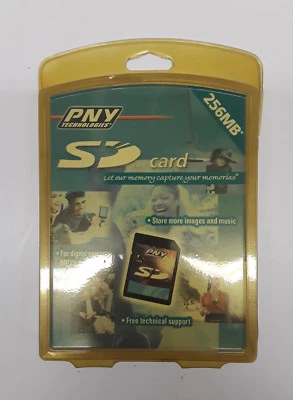 PNY Technologies PSD256-RF 256MB SD Card (BRAND NEW!) - Image 1 of 2