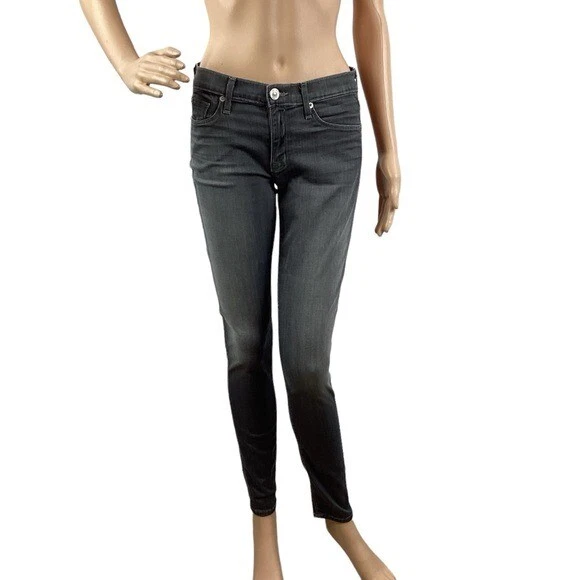 Pantalones de mezclilla Hudson Krista súper ajustados talla 28 lavado trasero Foto 1 de 4