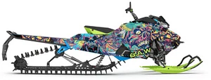 2021 Skidoo SUMMIT X EXPERT TURBO S Skior Graphic Kit Wrap Decals Design - Picture 1 of 2