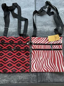 Multicolored Shoulder Bag/Handbag/Purse/Satchel/Tote 10”x9” (LOT OF 2), Free S&H - Picture 1 of 11