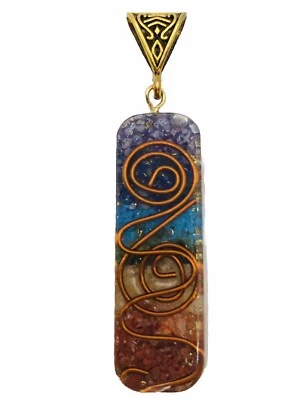 Colgante focal artesanal relleno de epoxi Foto 1 de 3