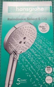 HANSGROHE RAINDANCE SELECT S 120 SHOWER HANDSET CHROME - Picture 1 of 3