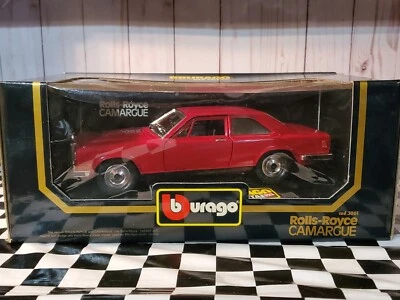 Bburago 1980 Rolls-Royce Camargue Coupe Red 1:22 Scale Diecast Model Car Burago - Image 1 of 4