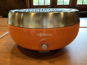 Homping Portable Charcoal BBQ Grill Bag Case Tailgating Home Camping Orange - Picture 1 of 12