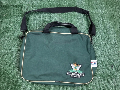 Milwaukee Bucks Classic Logo Green Messenger Bag with Strap NBA official Cover