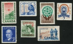 Canada - #389-395 Stamp Lot from 1960-61 - MNH * PO Fresh - Picture 1 of 1
