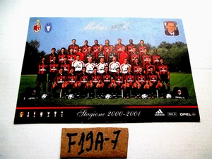 CARTOLINA PALMARES PERSONALE CAMP. 1998 99 STAG. 2000 01 A.C. MILAN (F19A7) - Foto 1 di 1