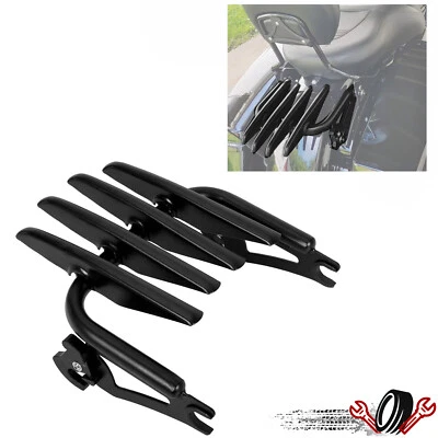 Portaequipajes Stealth desmontable negro para Harley Touring Road King Glide 09-25 Foto 1 de 4