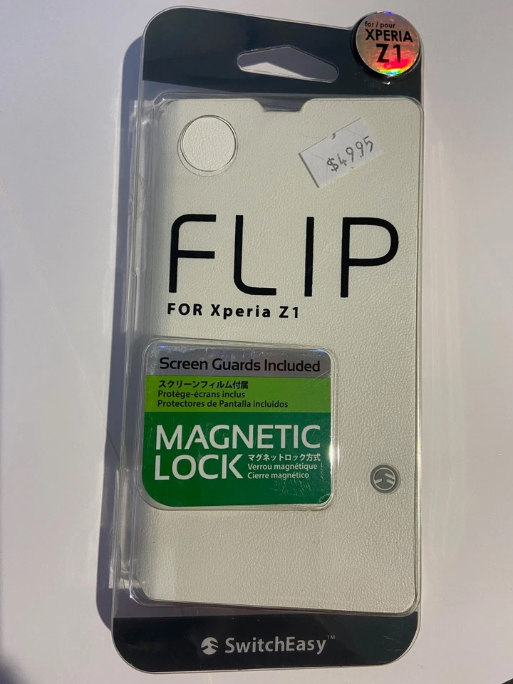 Sony Ericsson Xperia Z1 FLIP Case Snow White by SwitchEasy SW-FLIPXPZ1-W/01/KS - Image 1 of 2