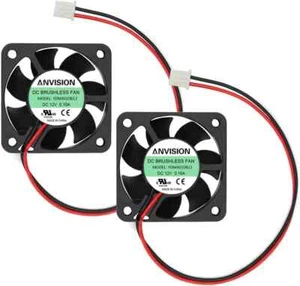 2er Pack 40 mm x 10 mm DC 12 V bürstenloser Lüfter - Bild 1 von 2