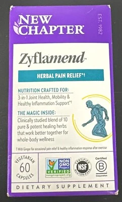 New Chapter Zyflamend Supplement Capsules - 60 Count EXP.04/2028 (L2) - Image 1 of 3