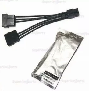 EVGA 4 pin Molex to 6 pin PCI-E PCI Express Power Connector Cable Adapter Black - Picture 1 of 4
