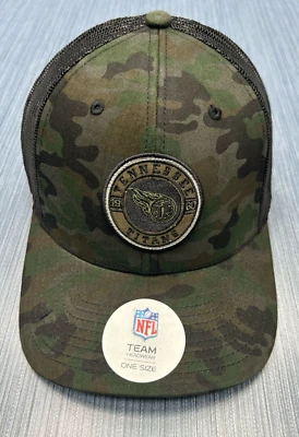 Tennessee Titans NFL Camo  Hat Cap Men's Adjustable Strap Back - Image 1 of 3