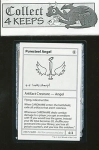 MTG Puresteel Angel Mystery Booster Test Card w/Planeswalker Symbol (Near Mint) - Picture 1 of 2