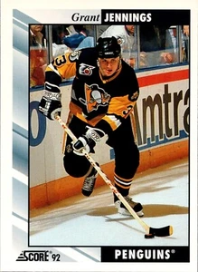 1992-93 Score Hockey - #542 Grant Jennings - Picture 1 of 2