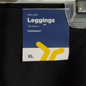 Womens Leggings XL Black High-Waisted - Picture 1 of 5