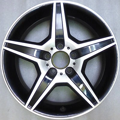 RH R&H BC Alloy Wheel 8x17 ET45 BC807545 BC-Star BLACK jante llanta rim cerchione - Image 1 of 4