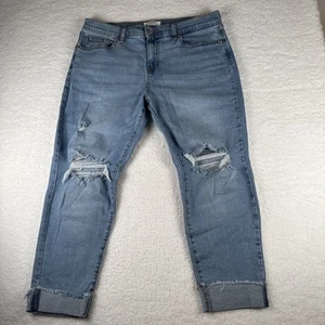 Pantalones de mezclilla para mujer Denizen Levis Boyfriend 10 W 30 azul elástico desgastado tiro 11" - Imagen 1 de 17