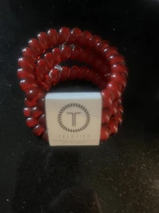 Teleties Large hair ties Scarlet Red Set Of 3 - Picture 1 of 2