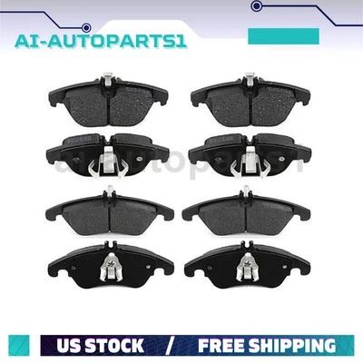 Juego de pares de pastillas de freno delanteras + traseras para Mercedes-Benz C250 2012 2013 2014 2015 2016 Foto 1 de 4