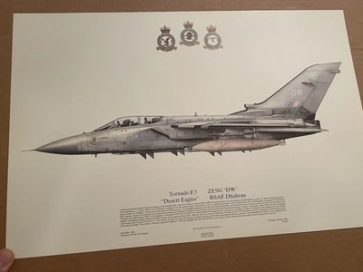 Tornado F.3 “Desert Eagles” RSAF Dhahran Royal Air Force Squadron Prints - Image 1 of 4