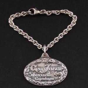 Llavero de plata de ley GEORG JENSEN 1904-2004. DINAMARCA. 100 años aniversario. - Imagen 1 de 4