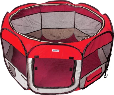 Box per Animali Cani E Gatti Cuccioli Recinto Pieghevole Tessuto Impermeabile (R - Immagine 1 di 4