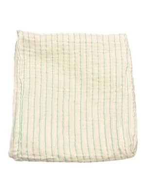 ✨ Manta de muselina Adén + Anais - Raya blanca y verde menta - Cuadrada 41” Foto 1 de 4