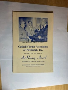 1985 Pittsburgh Steelers Art Rooney Award Program PICS of D. Marino, W. Stargell - Picture 1 of 2
