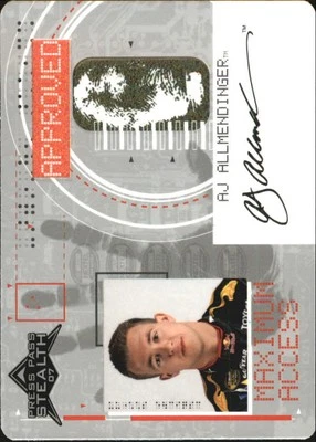 2007 Press Pass Stealth Maximum Access #MA1 A.J. Allmendinger - Racing - Image 1 of 2
