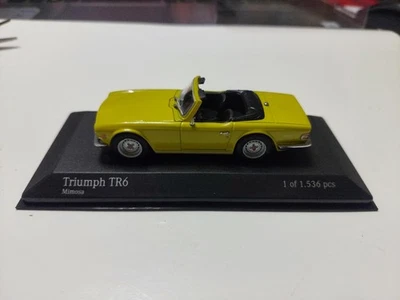 1/43 Minichamps Triumph TR6 1968 Yellow - Image 1 of 4