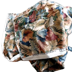 Portfolio Textiles Cotton Home Decor Fabric Interiors Leaves 56"x5 Yds Barkcloth - Picture 1 of 6